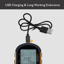 Handheld GPS Receiver with Digital Altimeter Barometer and USB Charging Port