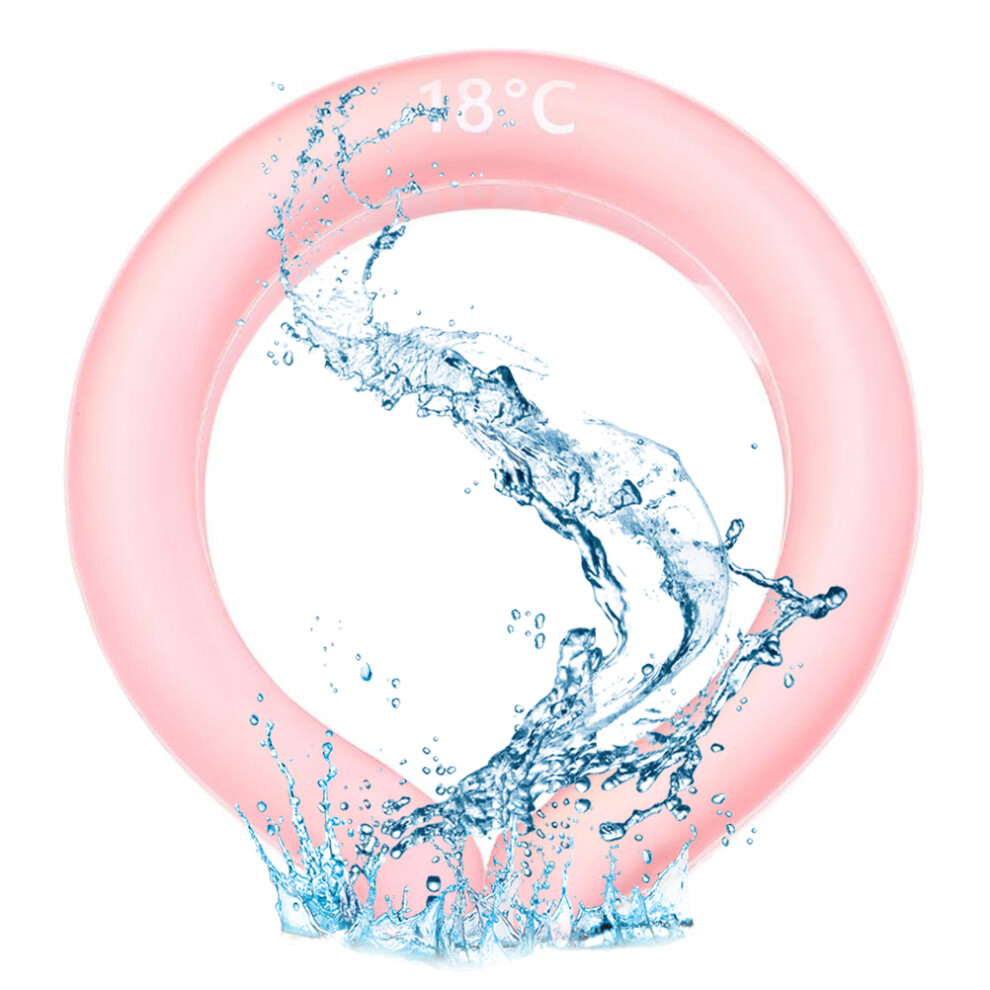 Neck Cooling Tube for Summer Heat Relief, Wearable Cooling Neck Wraps, Ergonomically Designed Ice Cooler Ring, Safe and Reliable, Reusable, Portable