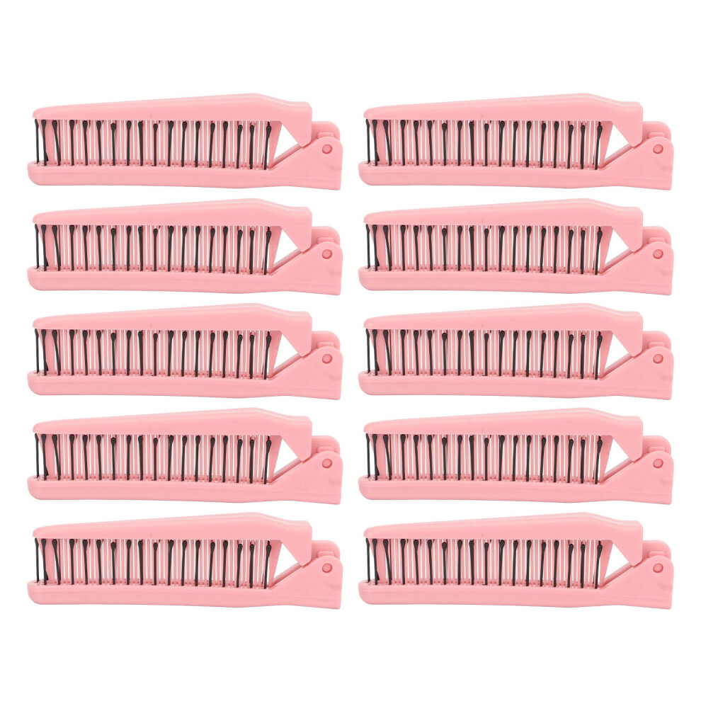 Travel Mini Folding Hair Brush With Mirror Compact Pocket Size Scalp Massage Comb For Wet Hair Detangling Tool Gym Purse Swimming Scalp Applicator