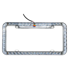 LED License Plate Frame with Efficient Illumination, Waterproof and Easy NoDrill Installation