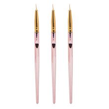 Säädettävät harjakset Nail Art Liner -siveltimet UV-geeli Akryyliyhteensopivat yksityiskohdat Kynsien suunnittelutyökalut Ranskalaiset raidat