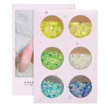 Cosmic Nail Art Innovations, Lot de 6 paillettes lumineuses, non toxiques, idéales pour les fêtes et festivals, brillez plus fort que les étoiles