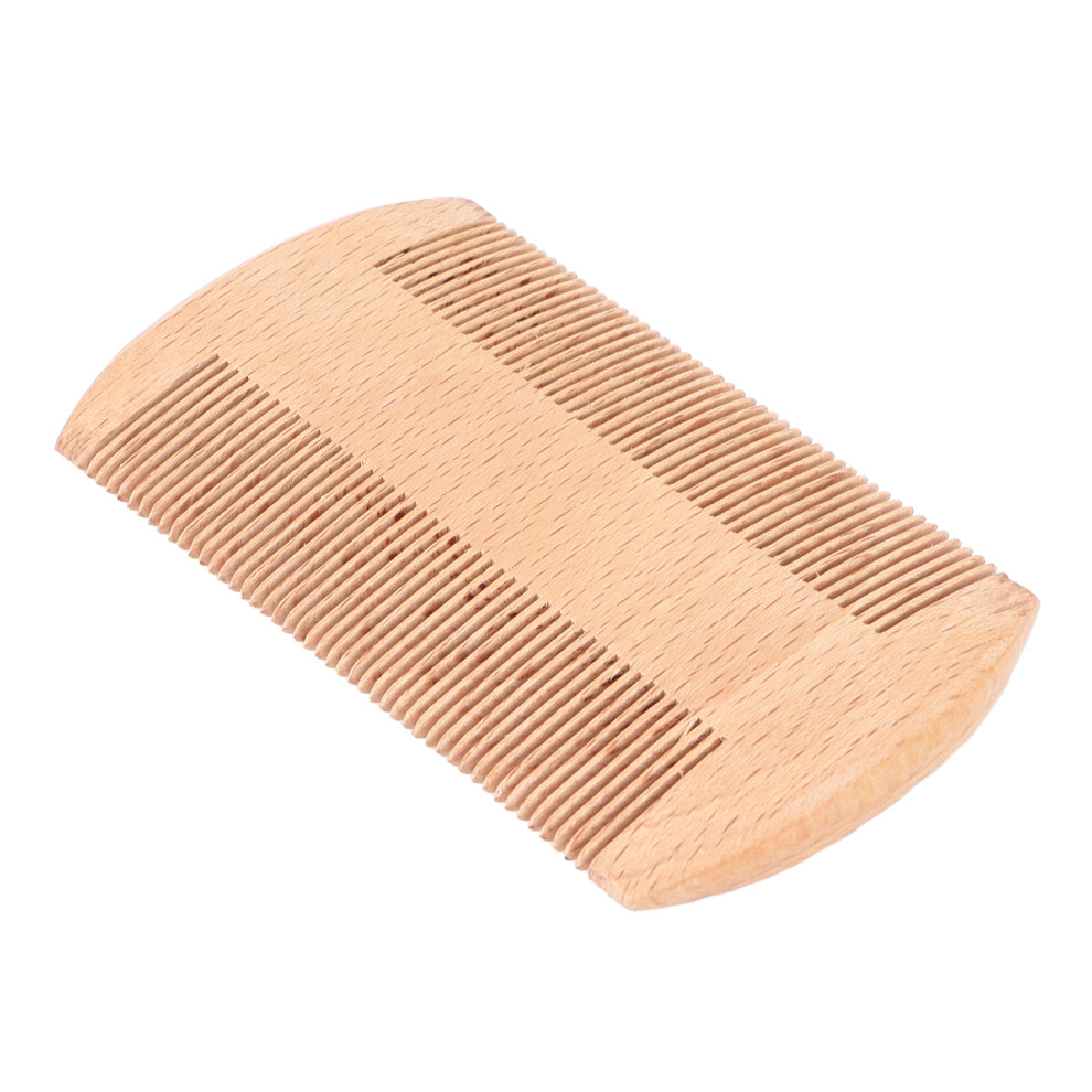 Unisex Green Premium Natural Wooden Grooming Comb For Beards And Hair, Anti Static Double Sided Handmade Sandalwood Comb That Stimulates Scalp Promotes
