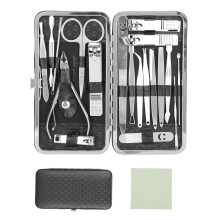 Kit per la cura personale, design antiscivolo, strumenti per la cura di mani e piedi in acciaio inossidabile, impermeabili e antiruggine, ideali come