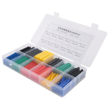 280 Pcs Heat Shrink Tubing 2:1 Wire Sleeve Electrical Wire Cable Wrap Assorted Insulation Sleeving Thermal 5 Colors 8 Sizes in a Plastic Box