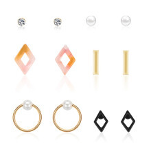 Pendientes de perlas para mujer, perlas de agua dulce hipoalergénicas, conjunto de pequeños pendientes, joyería de moda para la oreja, ideal para