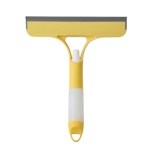 Double Sided Glass Shower Squeegee Handheld Multifunction Cleaner For Kitchen And Bathroom Yellow