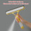 Double Sided Glass Shower Squeegee Handheld Multifunction Cleaner For Kitchen And Bathroom Yellow 5