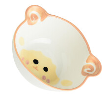Kids Ceramic Cartoon Animal Bowl Lightweight Safe Tableware For Porridge And Ice Cream For Babies Little Lamb