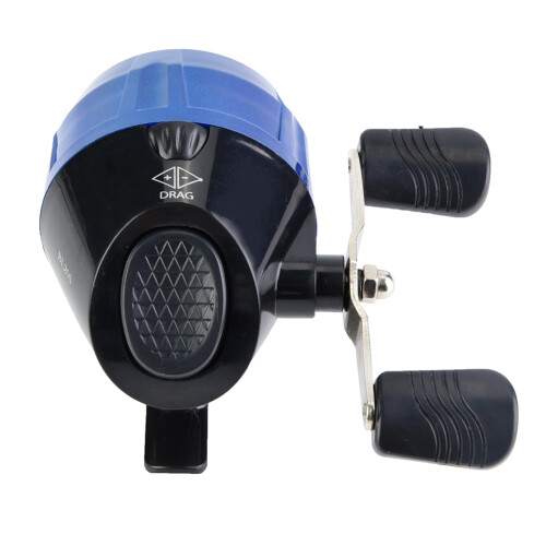 Blue Casting Spinning Reel, 3.5/90m Line Capacity, Lightweight 10*6.8cm 2
