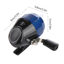 Portable Spincast Fishing Reel Slingshot Shooting Harpoon Dart Reel(blue)