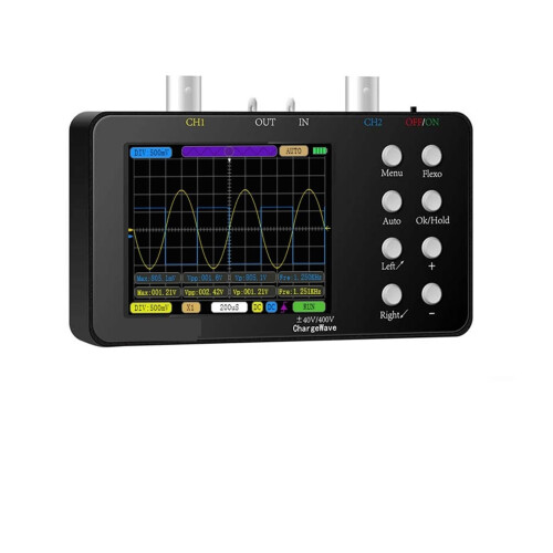 Oscilloscope Portable Digital 50M Sampling Rate 10M Analogue Bandwidth Dual Channel Type 2 1 6A Current Waveform