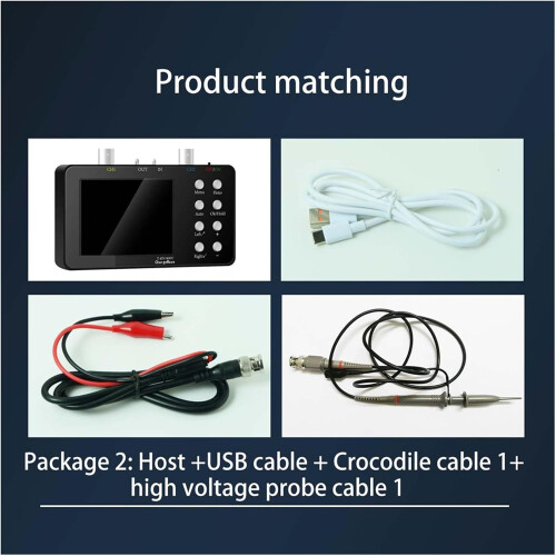 Oscilloscope Portable Digital 50M Sampling Rate 10M Analogue Bandwidth Dual Channel Type 2 1 6A Current Waveform 2
