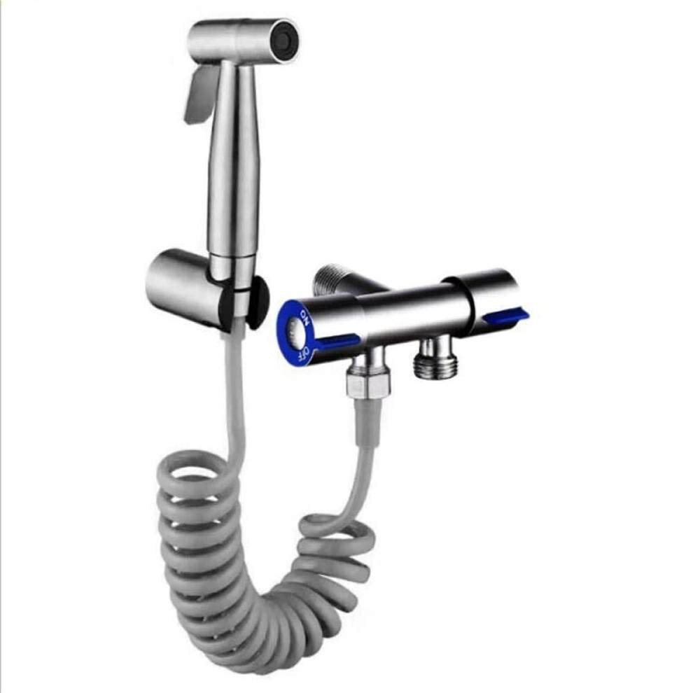 Thermostatic Chrome Bidet Douche Set 304 Stainless Steel Brushed Sprayer Gun Kit Temperature Control 9187378674260
