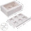 12 Pieces  Cake Boxes with 6 Compartments.White  Cake Boxes with Pvc 2