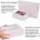 12 Pieces  Cake Boxes with 6 Compartments.White  Cake Boxes with Pvc 3