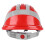 Red Ventilated ABS Hard Hat with Reflective Stripe, Adjustable, 380g 9