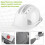 Construction Safety Helmet ABS Ventilated White with Reflective Stripe, Adjustable 11