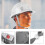 Construction Safety Helmet ABS Ventilated White with Reflective Stripe, Adjustable 6