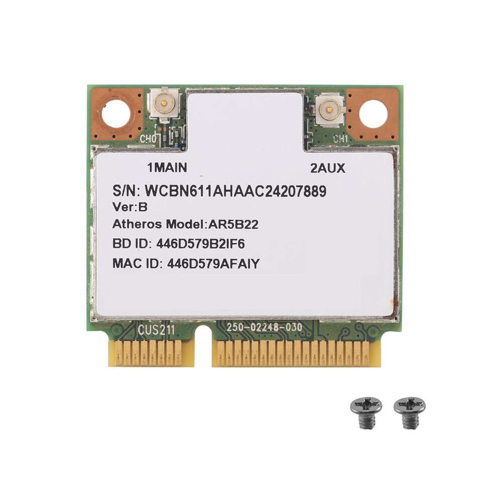 Ar9462 Ar5b22 Wb222 Half Pcie 300Mbps+Bluetooth4.0 Wlan Wifi Wireless Card 6032645611536