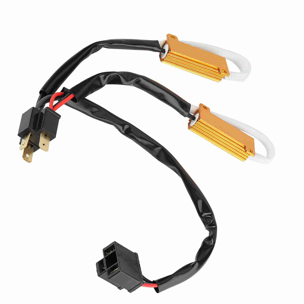 2Pcs H4 Led Decoder Load Resistor For Error-Free Headlight Wiring 7621377847611