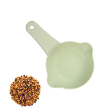 Dog Food Scoop Adjustable Light Green MultiUse Measuring Scoop For Litter And Grain Travel
