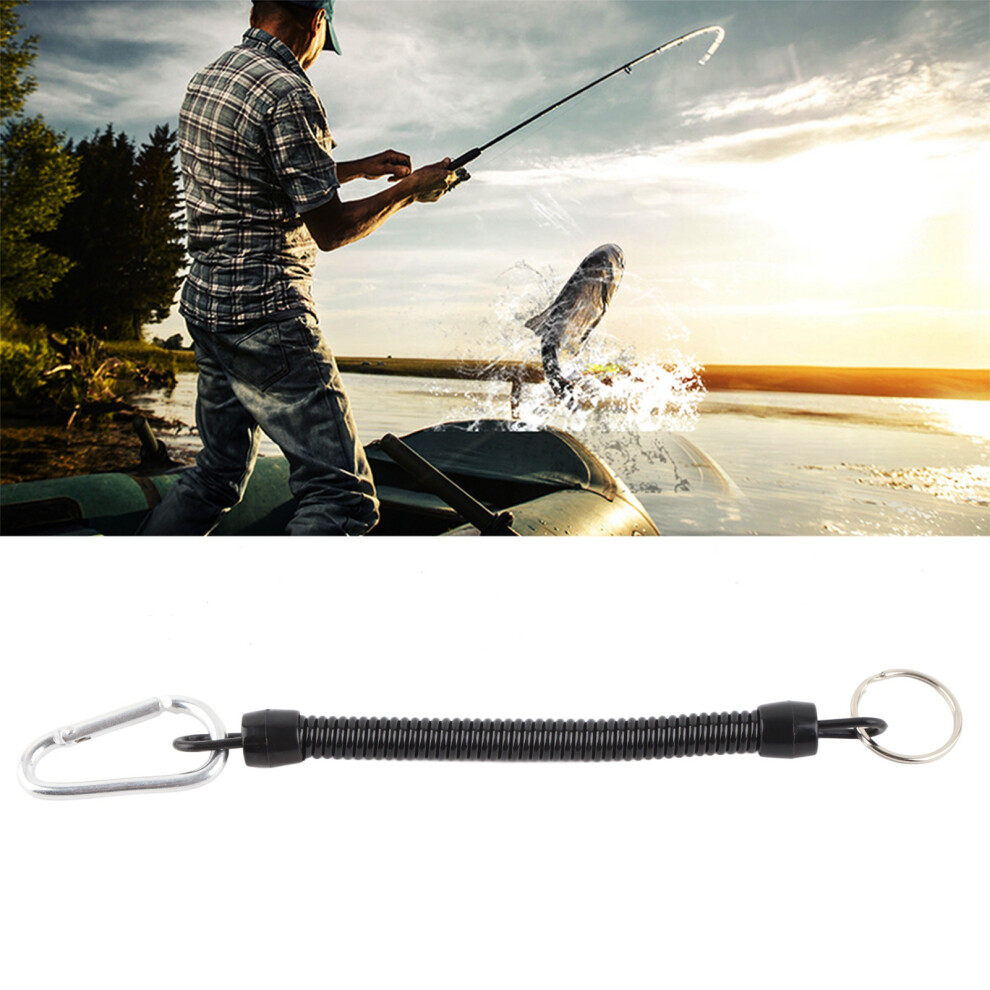 Retractable Black Fishing Lanyard Rope For Safety And Tool Quick Access 9421377849510