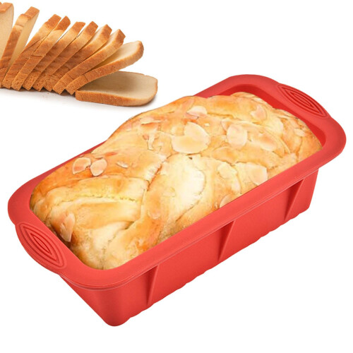 Silicone Baking Mold Nonstick Flexible Rectangular Tray  Temperature Resistant Dishwasher Safe