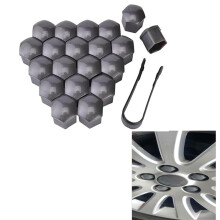 20Pcs 19mm Wheel Nut Covers for Toyota Grey Anti Theft Rust and Dust Proof Easy Snap Fit