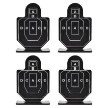 (Type 2) 4pcs Soft Shooting Tart Sets Metal Bb Shooting Tarts Outdoor Pract