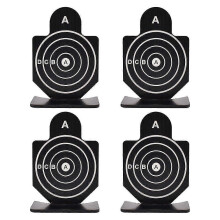 (Type 1) 4pcs Soft Shooting Tart Sets Metal Bb Shooting Tarts Outdoor Pract