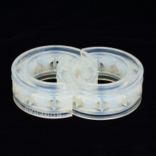 2pc Transparent TPU Shock Absorber Buffers for Cars, Model D