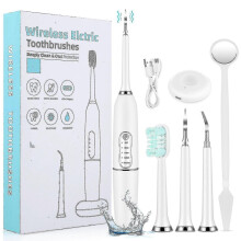 (White) Electric Teeth Dental Calculus Remover Dental Cleaning Ce Tooth Irrigator Remove Tartar Scaler Teeth Care