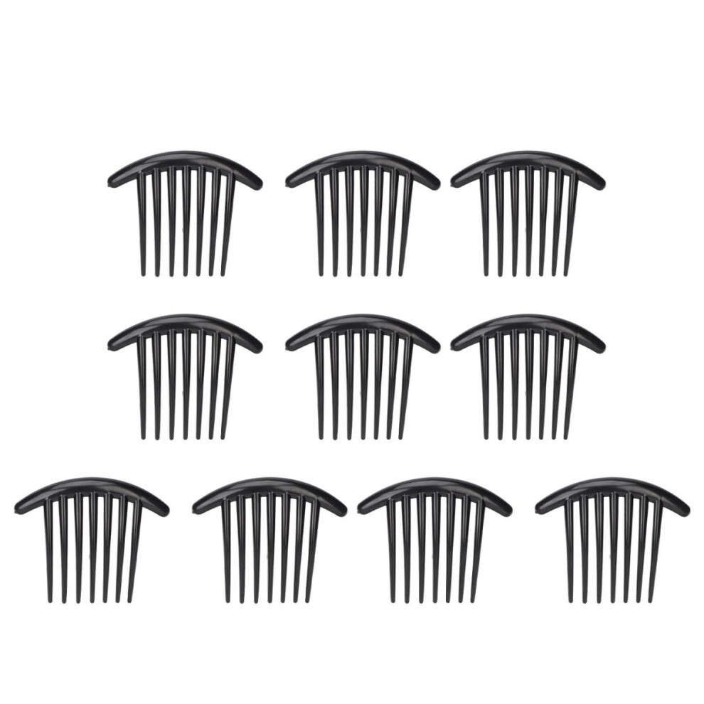 Plastic Hair Comb Fashion Hair Comb With Teeth Design Unbreakable Styling Tools For Women Premium ABS Hair Side Combs Bend Shape Comfortable Easy To