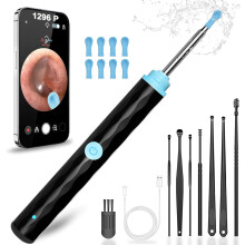 Revolutionary Ear Hygiene Solution, 1080P Camera for Ear Wax Removal, Rechargeable Battery, Universal Compatibility with Silicone Ear Spoons for Gift