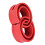Drive Smoothly: 2pcs Red D-Type Shock Absorber Buffer Anti-Vibration 8