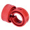 Drive Smoothly: 2pcs Red D-Type Shock Absorber Buffer Anti-Vibration 3