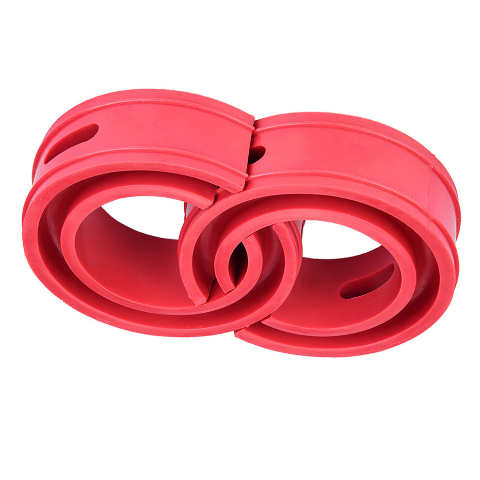 2Pc Car Shock Absorber Buffer Spring Cushion Type E - 175Mm Diameter Red 3781377851330