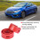 Drive Smoothly: 2pcs Red D-Type Shock Absorber Buffer Anti-Vibration 2