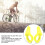 Bike Handlebar Secondary Rest with Lock Ring, Yellow, 66mm 13