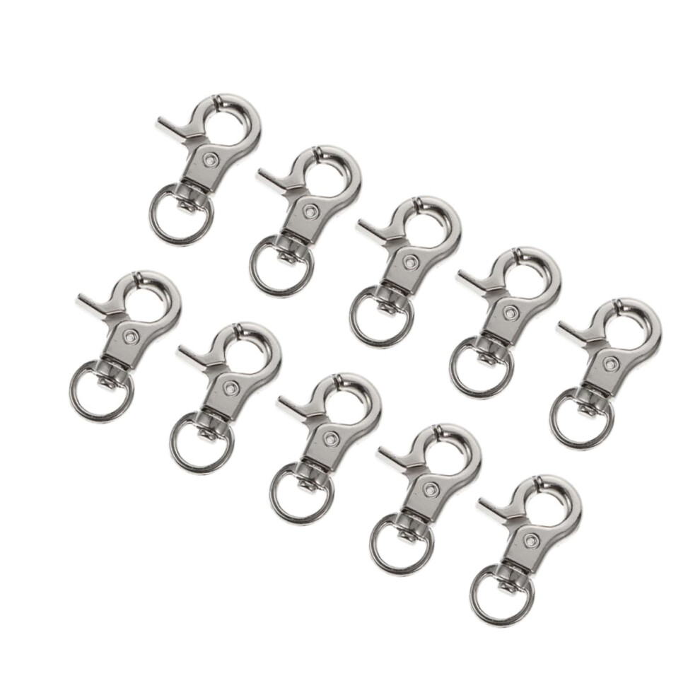 Zinc Alloy Trigger Snap Hooks 10 Pack Durable Swivel Clasps For Bags And Handbags, Easy To Attach And Adjust 9094768622803