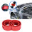 Drive Smoothly: 2pcs Red D-Type Shock Absorber Buffer Anti-Vibration 10