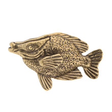 Metal Animal Statues Fish Figurines Sculptures Ornament for