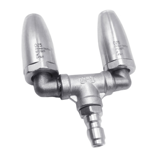 Nettoyeur haute pression, Double buse rotative à 360 degrés,
