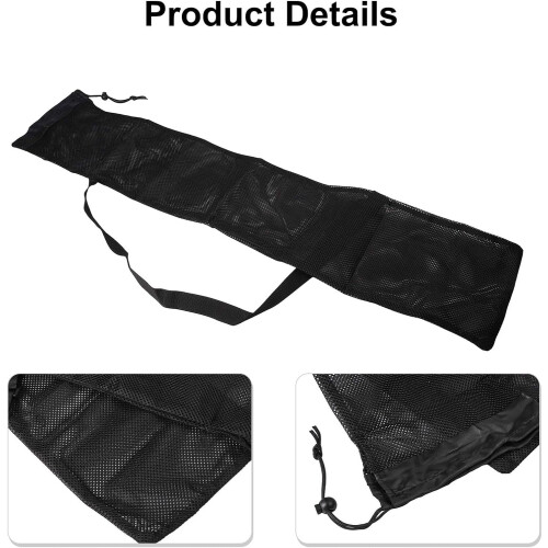 Mesh Shoulder Paddle Storage Bag for Kayaking, Adjustable Strap, Lightweight, Durable Design, Easy Transport 1