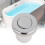 Pneumatic Air Switch Waterproof ABS Button for Sink Garbage Disposal 28mm Easy Install Durable 3