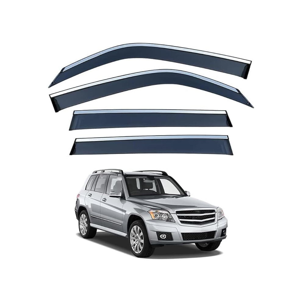 Vent Window Visors And Rain Guard Wind Deflectors For Mercedes Glk X204 20082012 Allweather Protection 9199774338424