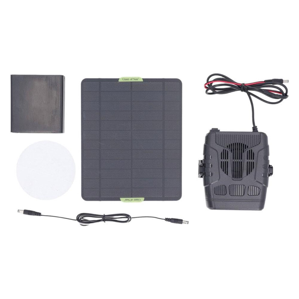 20W Solar Panel Heater For Camping And Chicken Coop, Portable With Usb Charging, Weather Resistant 9187378676141