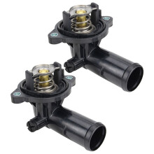 2X Car Engine Coolant Thermostat Housing for  Ghibli 2014-2021 330424 323056