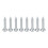 4 pezzi diffusore lip paraurti posteriore nero CF 7